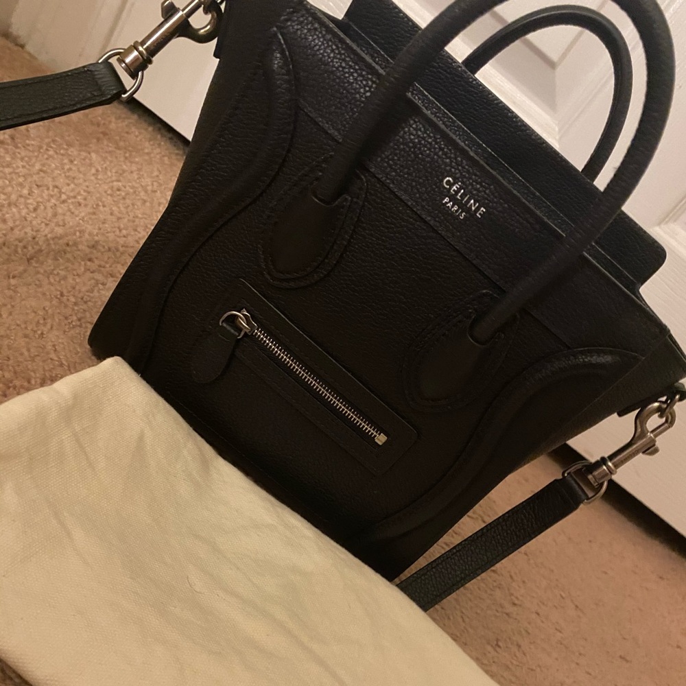 NANO LUGGAGE BAG IN DRUMMED CALFSKIN - Picture 3 of 4
